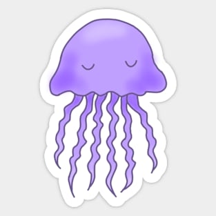 Cute Purple Jellyfish Sticker